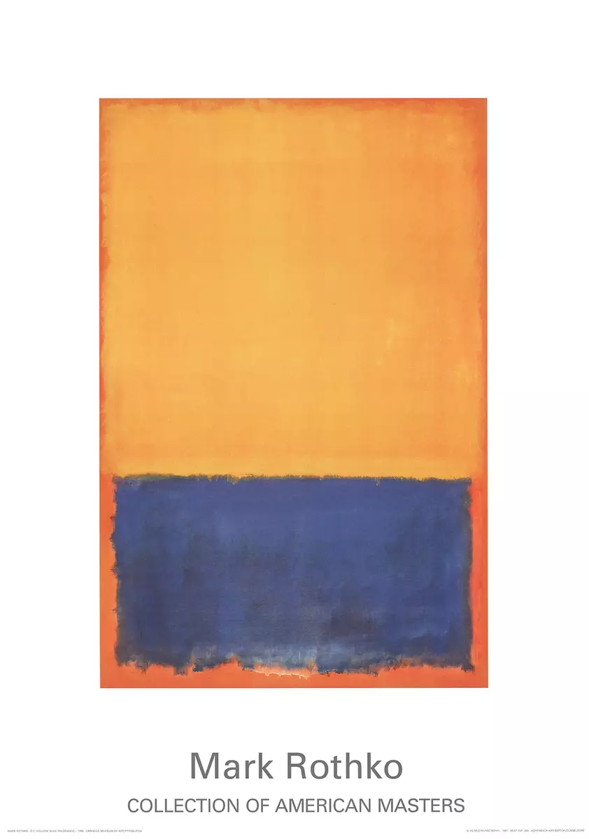 MARK ROTHKO Yellow blue orange 1955 eBay