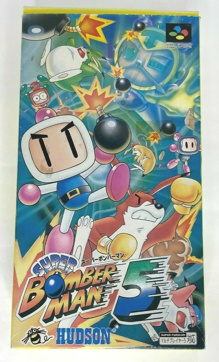 Super Bomberman 5 Super Famicom SFC SNES from Japan Complete