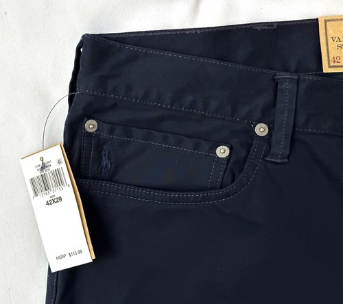 Polo Ralph Lauren Men's Varick Slim Straight Stretch 5-Pocket Pant Blue SZ.42X29 - Picture 10 of 13
