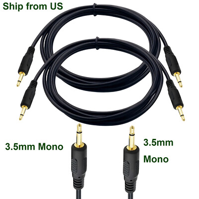2pcs 3.5mm 1/8'' TS Mono Mini Male to Male Cable 12V Trigger IR Infrared Sensor