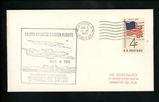 US Postal History Comm Military Navy Atlantic Carrier Flights DEW Line 1961 NY