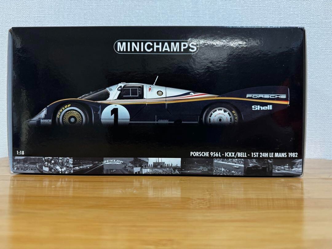 「MINICHAMPS」Porsche 956L #1LE MANS 1982 1/18 Minichamps Porsche 956L #1 1st Le Mans 24H 1982 White w
