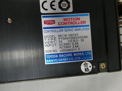 Toyoda MC1K-U015V PY0A015N0XXXC00 Controller Servo Amplifier Toyoda MC1K-U015V PY0A015N0XXXC00 Controller Servo Amplifier
