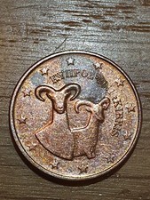  Cyprus 2011 - 1 Euro Cent~Double Rams