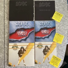 3x AC/DC Remaster CD Lot Back In Black High Voltage Razors Edge MINT Discs