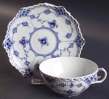 Royal Copenhagen Blue Fluted Full Lace  Cup & Saucer 6678544