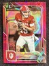 2025 Bowman University Chrome Fernando Mendoza #109 Pink Lava Refractor Rookie