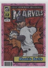 2022 Panini Donruss Marvels Pink Fireworks Mookie Betts #M-3 0u72