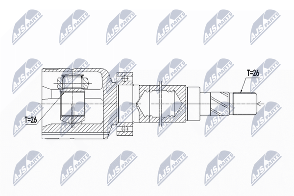 NTY Gelenksatz, Antriebswelle NPW-FR-083 FüR Ford Volvo-image