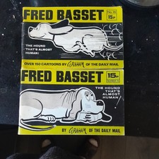 Fred Basset Daily Mail Cartoon 3 Comic Book Paperback Bundle 17 19 20