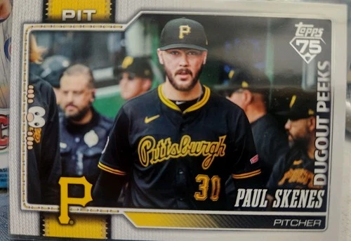 2026 Topps Celebration Paul Skenes  Dugout Peeks Variation SP #100 Pirates