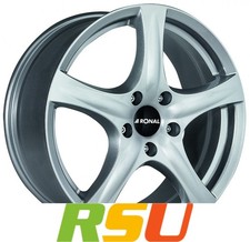 Ronal R42 kristallsilber 7x17" ET35 LK4 100 ML 68 Alufelgen 17 Zoll