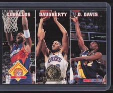 1993-94 Hoops #285 Ceballos / Brad Daugherty / Dale Davis 5th Anniversary Gold
