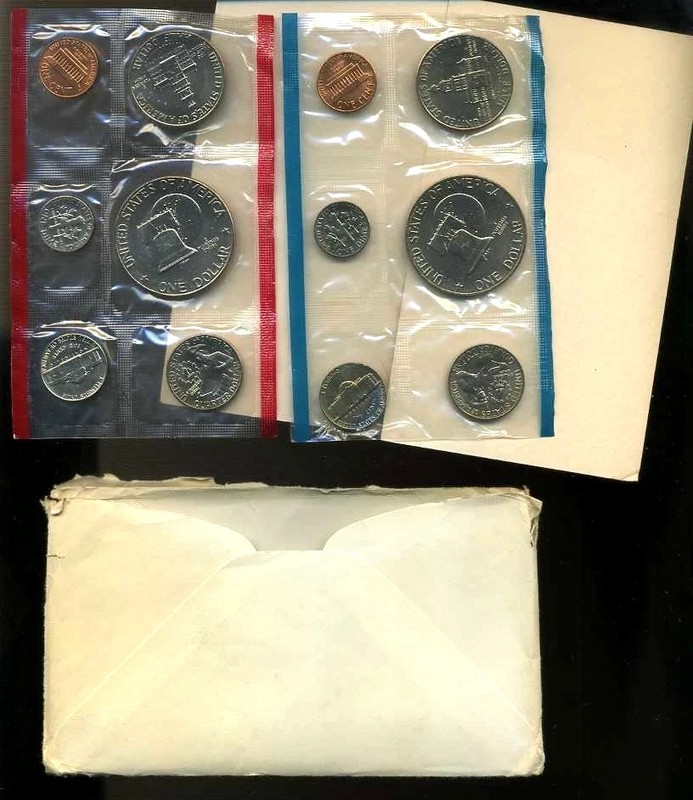 1976 P D MINT SET U.S PHILIDELPIA+DENVER Government Packaging OGP COIN PD#8813