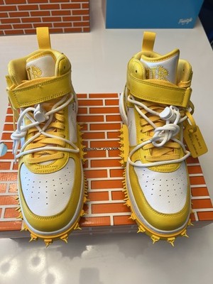 Nike Air Force 1 Mid SP x Off-White Varsity Maize, Size 11 Men s