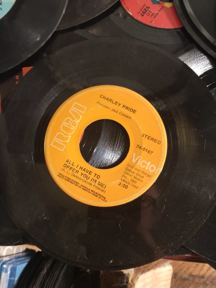 Lot of 30 Vintage 1960s & 1970s Mixed Genre 45 rpm Vinyl Records,Cream, More - Image 2 of 4