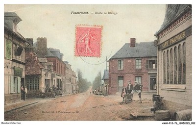 AWHP12-0780-76 - FOUCARMONT - Blangy Straße Café Français