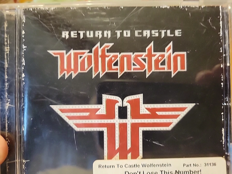Wolfenstein PC Game Compact Disc Return to Castle 2001 Windows Activision w Code - Image 2 of 4