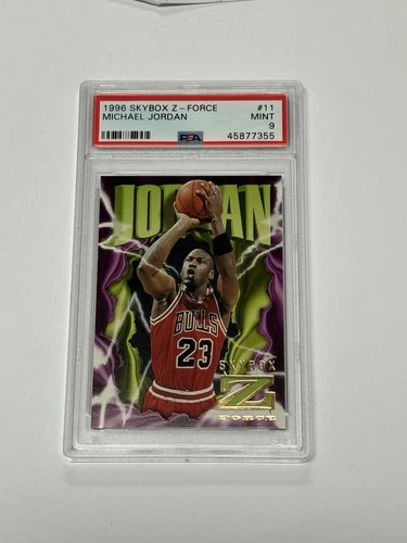 1996-97 Skybox Z-Force #11 Michael Jordan PSA 9 Graded Card NBA 96-97 ZForce