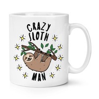 VerrüCkte Faultier Mann Stars 284Ml Becher Tasse Lustiger Witz Tiere Faul