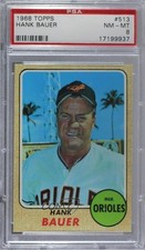 1968 Topps High # Hank Bauer #513 PSA 8 1e3