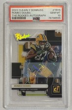 2022 Clearly Donruss Romeo Doubs The Rookies Autograph Auto /25 PSA 10 Pop 2.