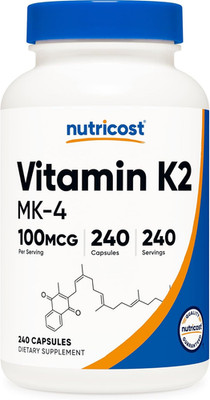 Vitamin K2 (MK4) 240 Capsules (100Mcg) - Gluten Free and Non-Gmo