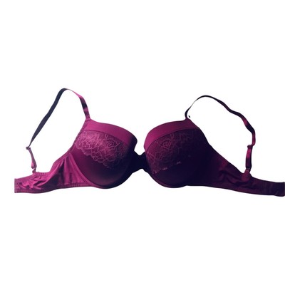 Maidenform Self Expressions Women's Fuchsia Push Up T-Shirt Bra 36DD New 