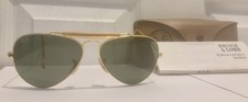Vintage 1980  s B L Ray-Ban 58 14 Aviator Sunglasses APPEAR UNUSED in Case