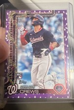 2025 Topps Holiday - Dylan Crews #H46 Purple Holiday Lights /99 (RC)