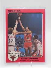 STEVE JOHNSON 1985-86 STAR BASKETBALL JUMBO CHICAGO BULLS #5 Q4244