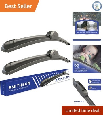 Effortless Installation  Wiper Blades 26'' + 18'' - Reliable All-Season
