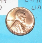 1949 D      LINCOLN WHEAT CENT   CHOICE RED UNCIRCULATED  #5