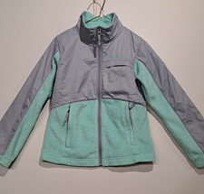 Columbia Girls Benton Springs Mint Green Fleece Jacket Green Small S