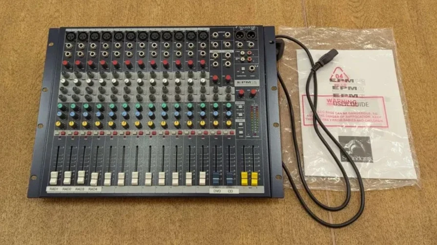 Soundcraft EPM12 Mixing Console – 12 Channel Mixer – Used, Tested & Working - Image 4 of 4