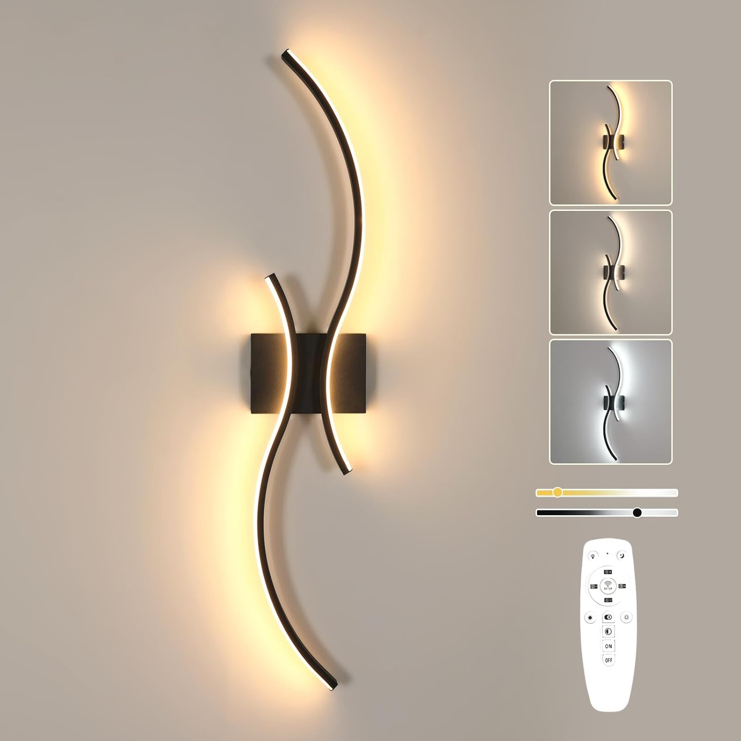 Applique LED Interni 80CM 32W Dimmerabile | Lampada a Muro Bianca Lunga