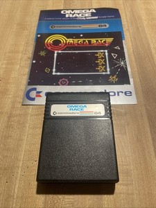 Omega Race Game Commodore 64 With Instructions Untested Looks Great