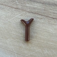 LEGO Piece: 1 reddish brown Carrot Top / Twig (33183)
