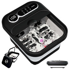 Collapsible Foot Spa Bath Massage with Heat,Precise Temperature Control,6 Mas...