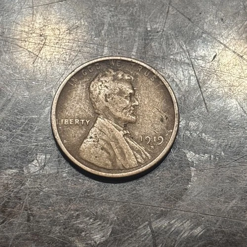1919 S VF Wheat Penny
