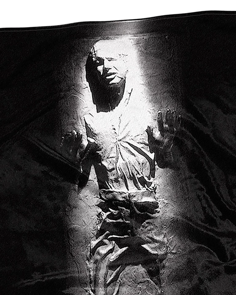 Manta Star Wars Han Solo Frozen in Carbonite Silk Touch 50" x 60" Foto 2 de 4
