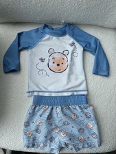 Disney Baby Winnie The Pooh 2 Piece Rashguard And Swim Shorts