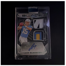 2024 Panini Black Rookie Signature Materials Emerald McConkey RSM-11 Patch Auto