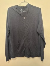 Reef Hoodie Sweatshirt Jacket Mens Full Zipper Gray LARGE NWT SURF SKATE