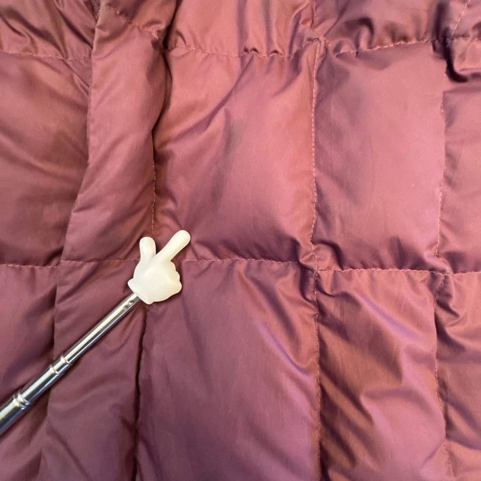 Patagonia Jacket Girls XXL 16-18 Purple Down Hooded Puffer Long Boat Rainy Snow - Image 3 of 4