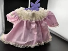 Vtg Cabbage Patch Kids Doll Clothes Pink Frilly A-line Lacy Dress Coleco 1983 G4