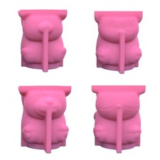 Mini Garden Statues Cat Panda Pig Flower Pot Mold Unique Pen Holder Resin Molds