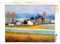 Calvendo Puzzle Quiet Fields In The Autumn Light | 1000 Pieces, Finished Size 25
