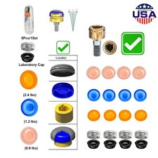 US Locator Abutment Male Processing Package Retention Inserts Caps Overdenture