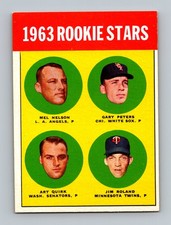 1963 Topps #522 Rookie Stars (Gary Peters) VGEX-EX High # Vintage Baseball Card. rookie card picture